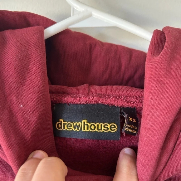Drew House Burgundy  Hoodie - Picture 3 of 4